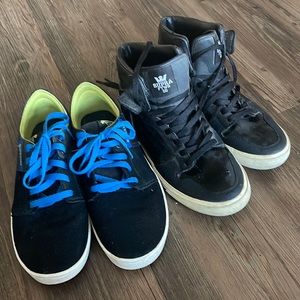 2 Pairs Mens Supra Sneakers